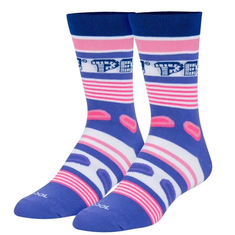 Pez Stripes Men's Crew Socks sold by Odd Sox