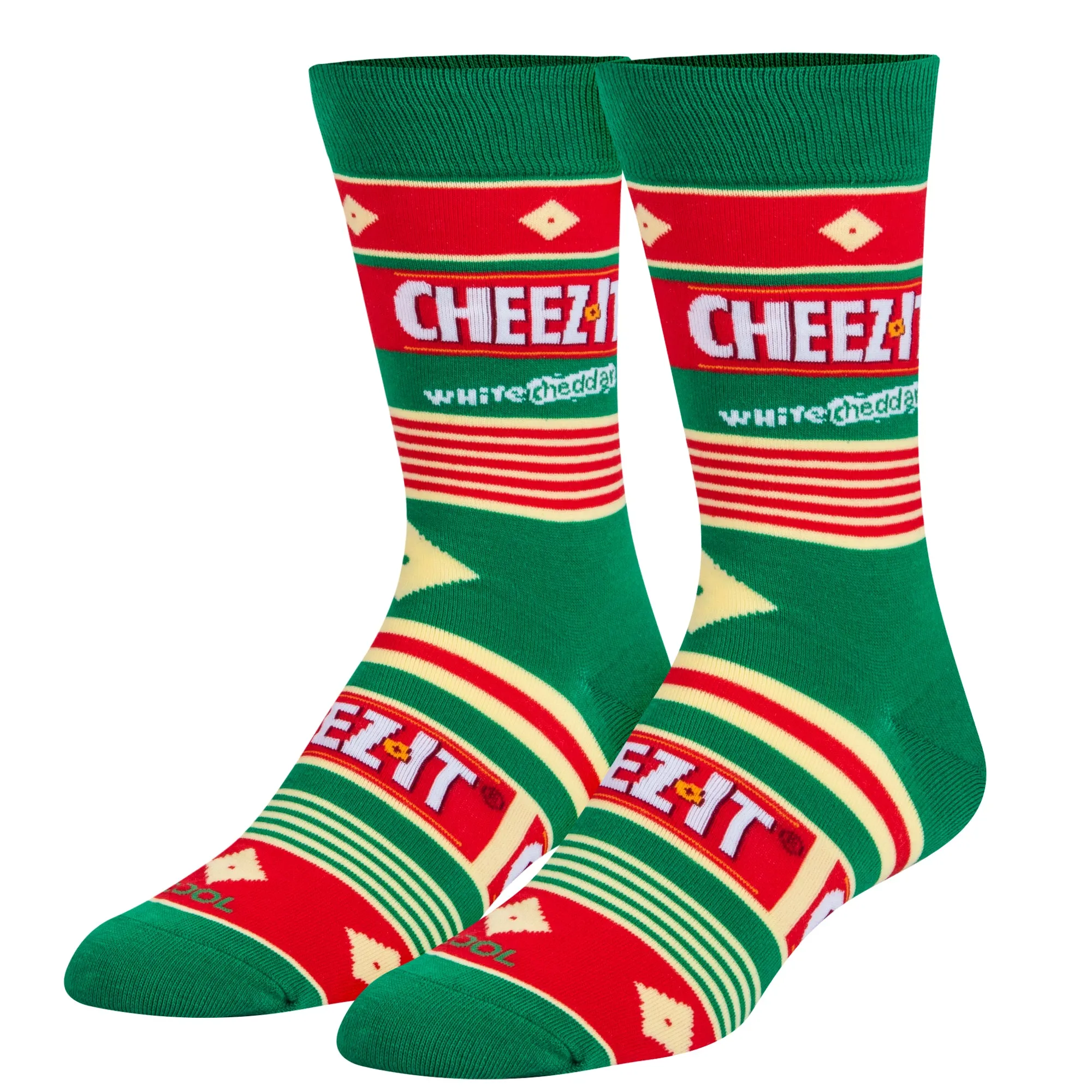 Cheez-It White Cheddar Men's Crew Socks sold by Odd Sox