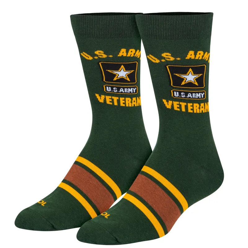 US Army Veteran Men's Crew Socks sold by Odd Sox