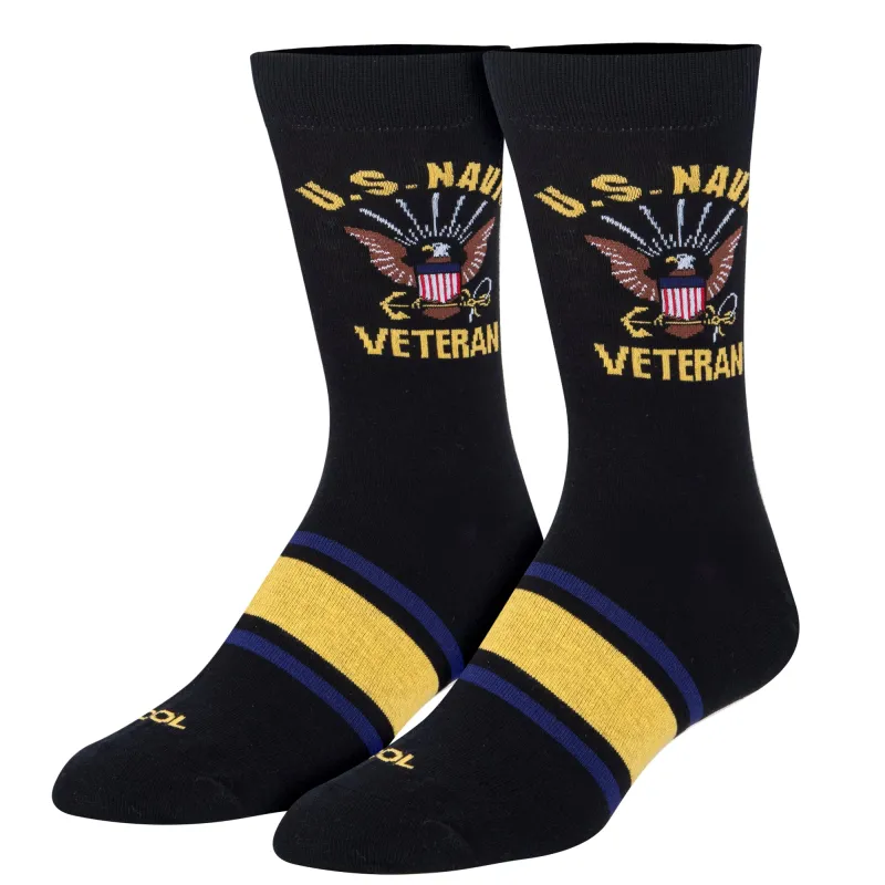 US Navy Veteran Men's Crew Socks sold by Odd Sox