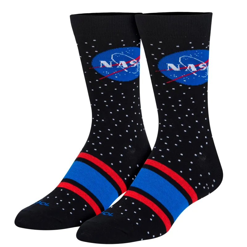 Nasa Stars Men's Crew Socks sold by Odd Sox