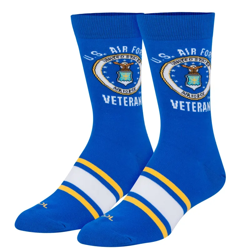 US Air Force Veteran Men's Crew Socks sold by Odd Sox