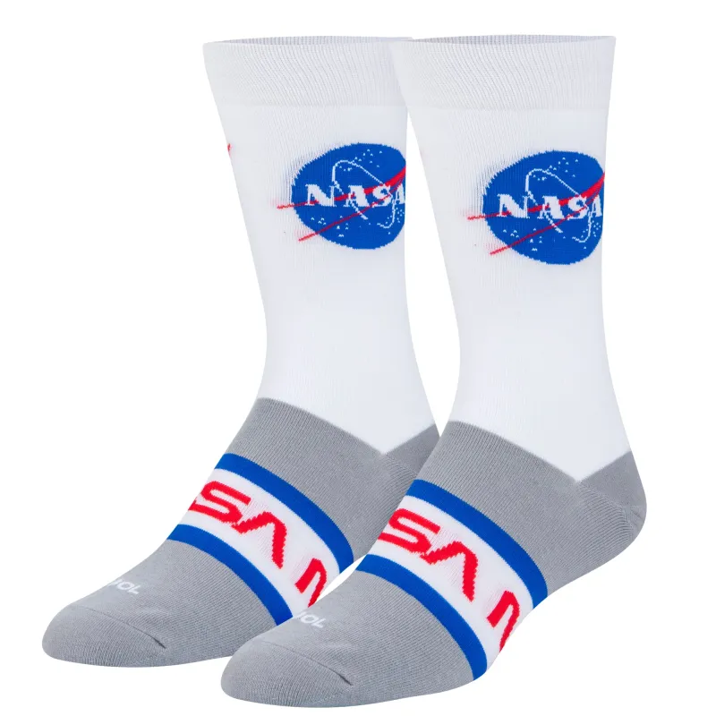Nasa Badges Men's Crew Socks sold by Odd Sox