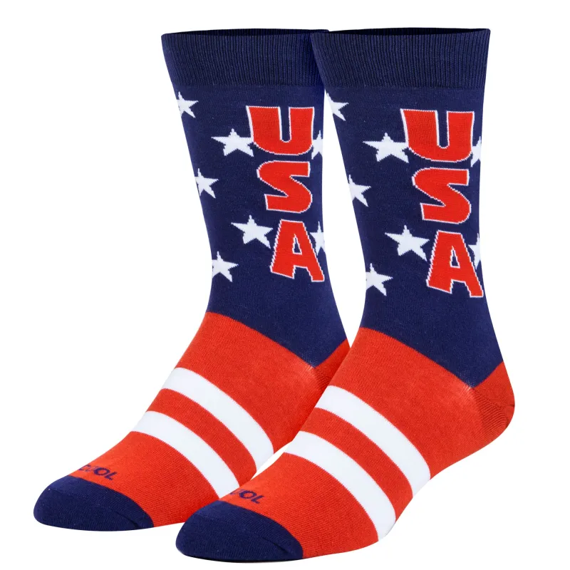 USA Stars Men's Crew Socks sold by Odd Sox