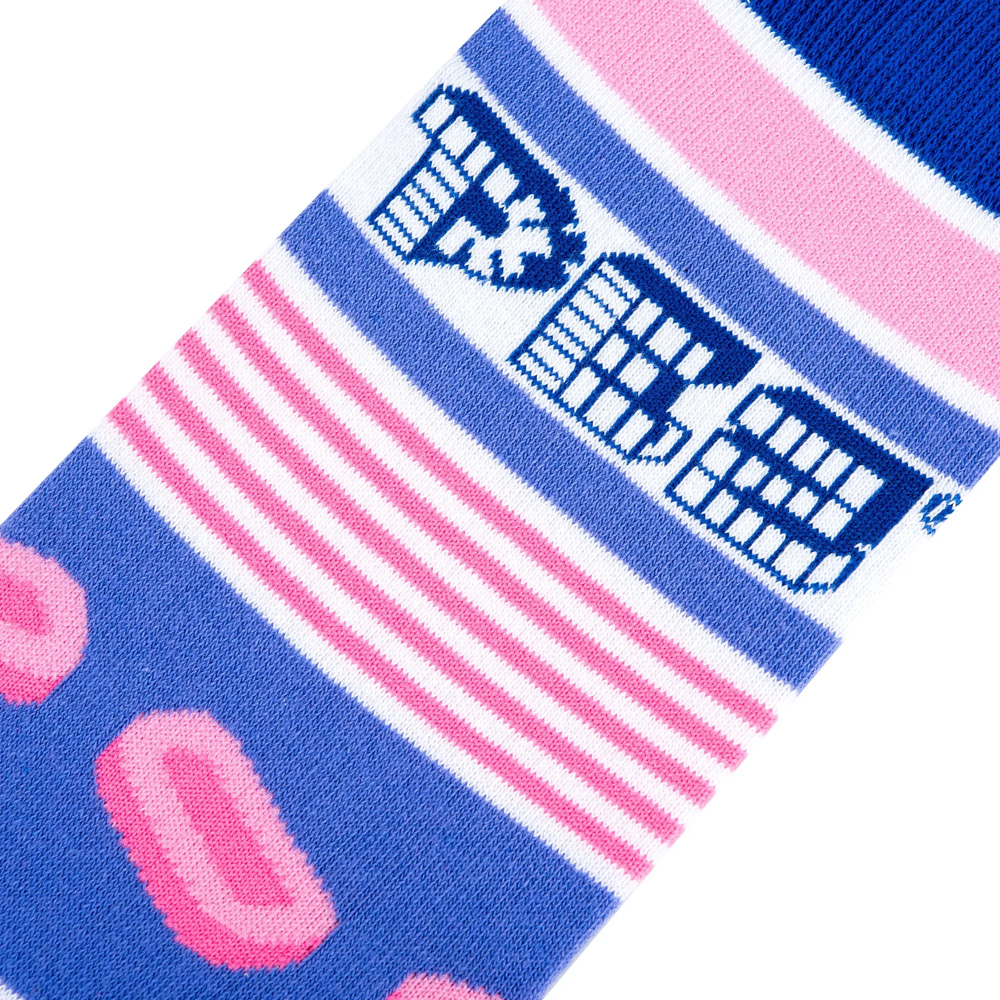 Pez Stripes Women's Crew Socks sold by Odd Sox product image thumbnail 4