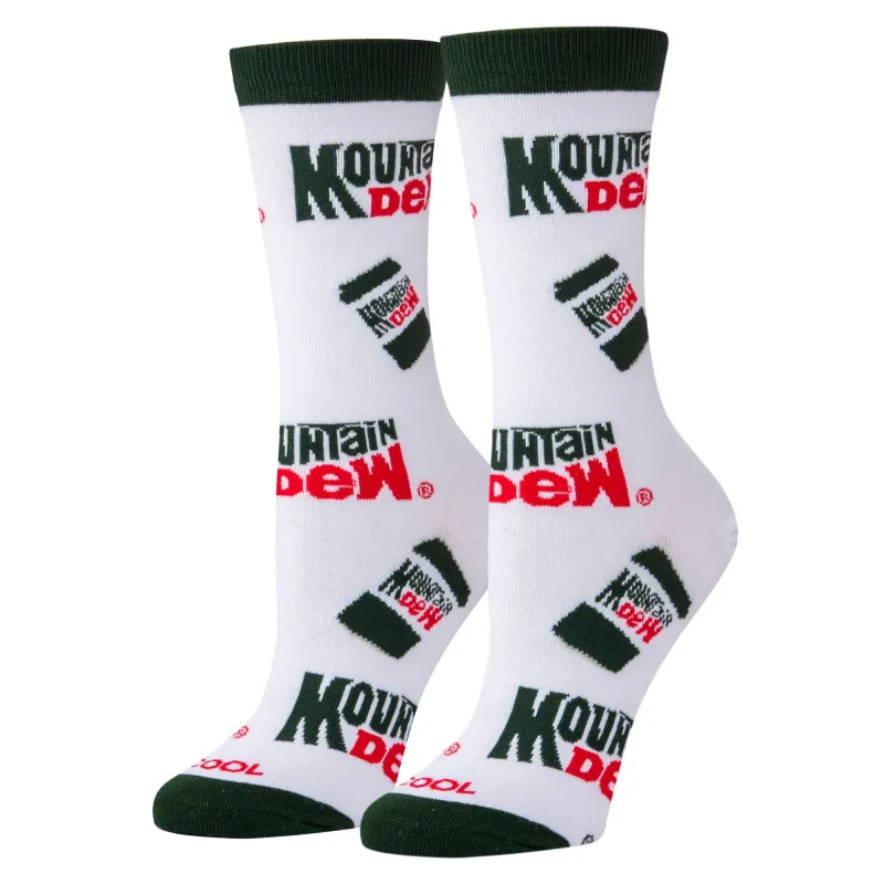 Mountain Dew Cans Women's Crew Socks sold by Odd Sox