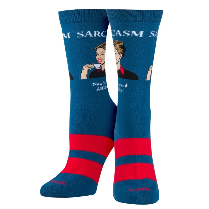 Sarcasm Women's Crew Socks sold by Odd Sox