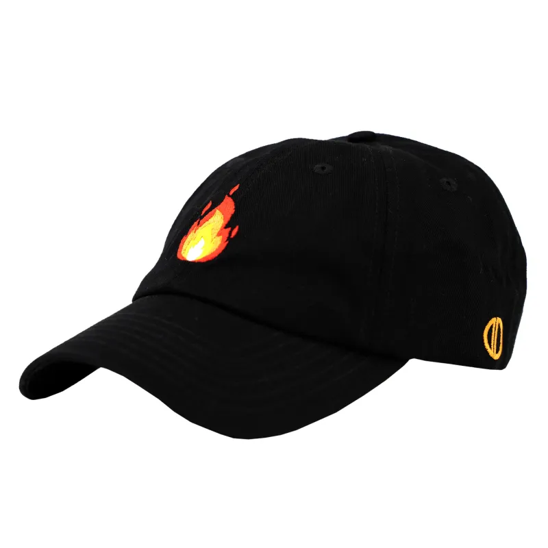 Lil Flame Black Dad Hat sold by Odd Sox