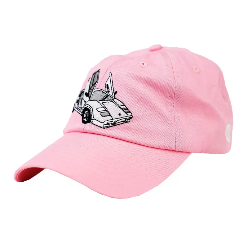 Lambo Pink Dad Hat sold by Odd Sox