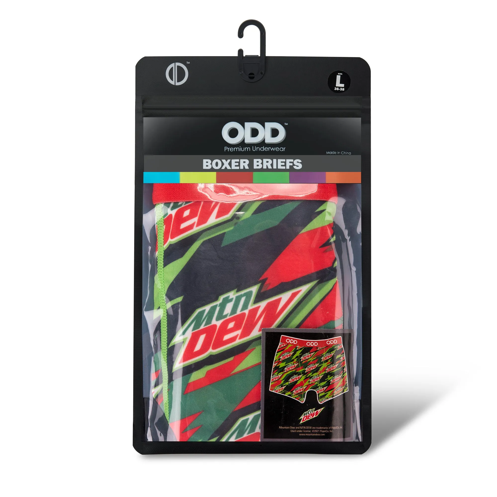 Mountain Dew Camo Men's Boxer Briefs sold by Odd Sox product image thumbnail 5