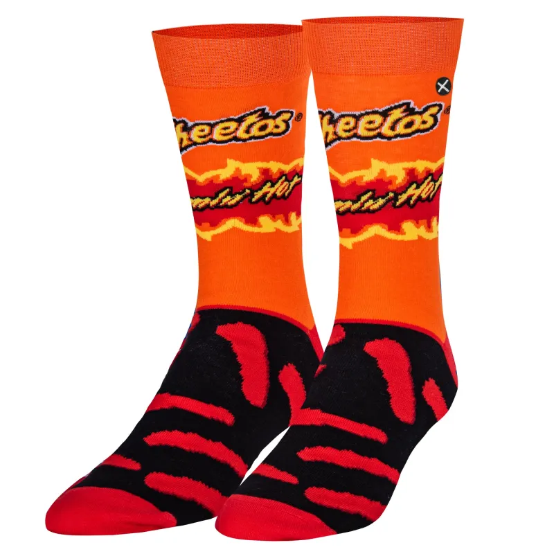 Flamin' Hot Cheetos Men's Crew Socks sold by Odd Sox