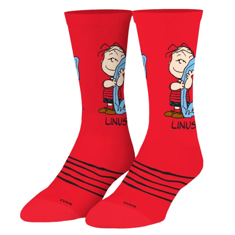 Linus Men's Crew Socks sold by Odd Sox