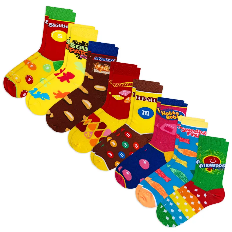 Candy Women's Crew Socks 8-Pack sold by Odd Sox