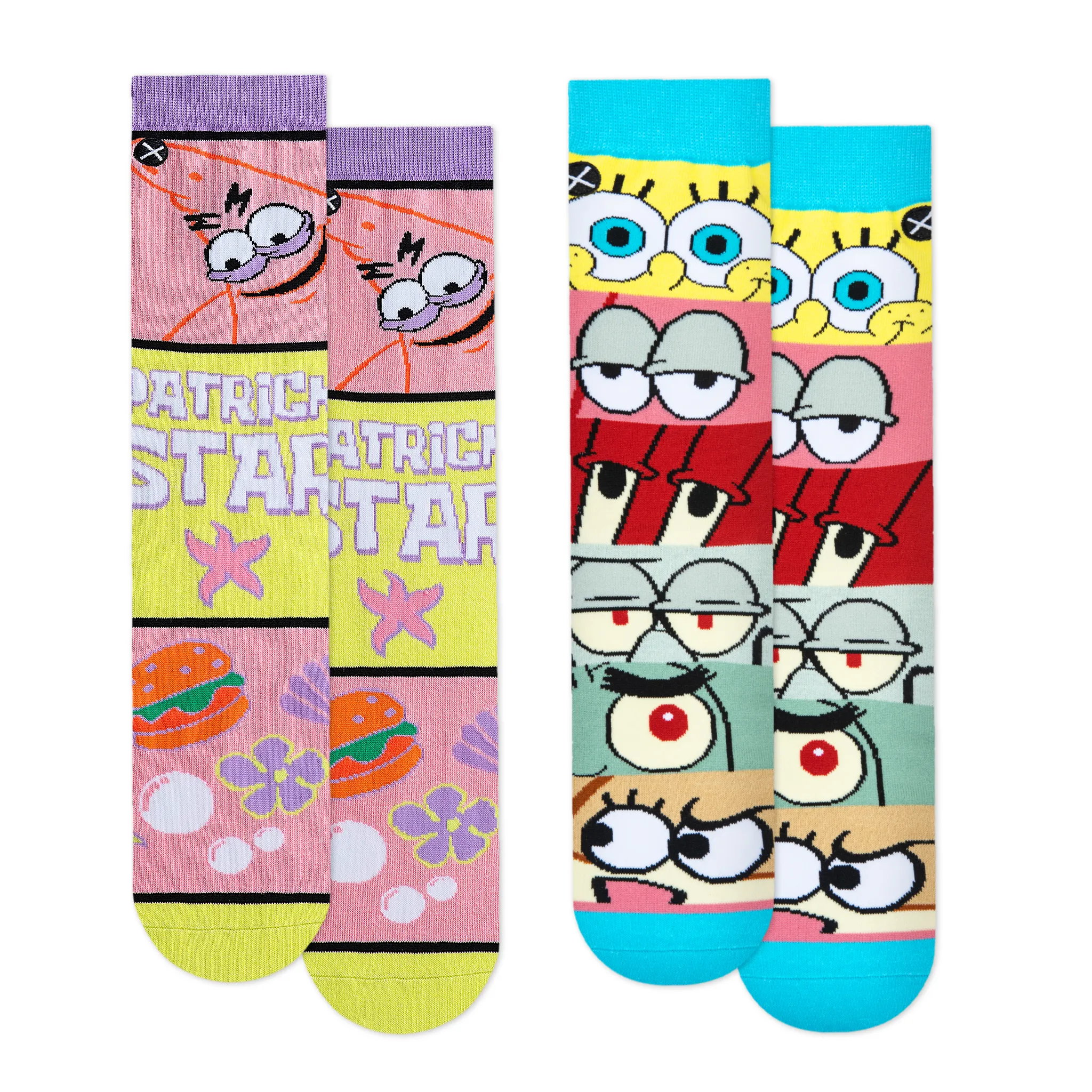SpongeBob Men's Crew Socks 4-Pack sold by Odd Sox product image thumbnail 3