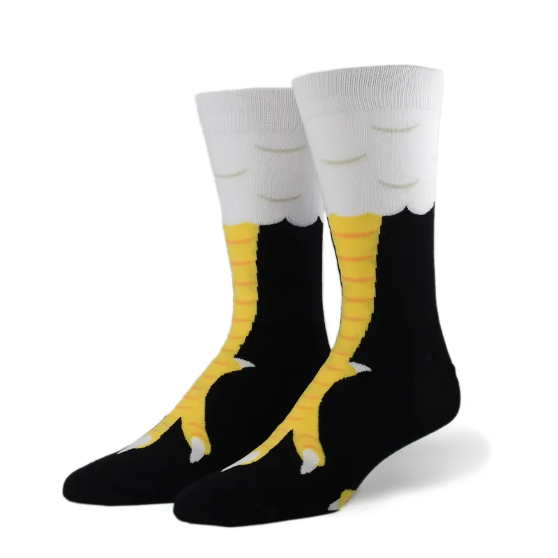 Chicken Feet Men's Crew Socks sold by Odd Sox