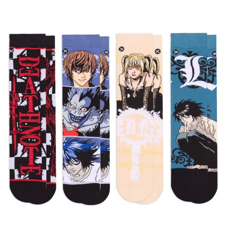 Death Note  Men's Crew Socks 4-Pack sold by Odd Sox