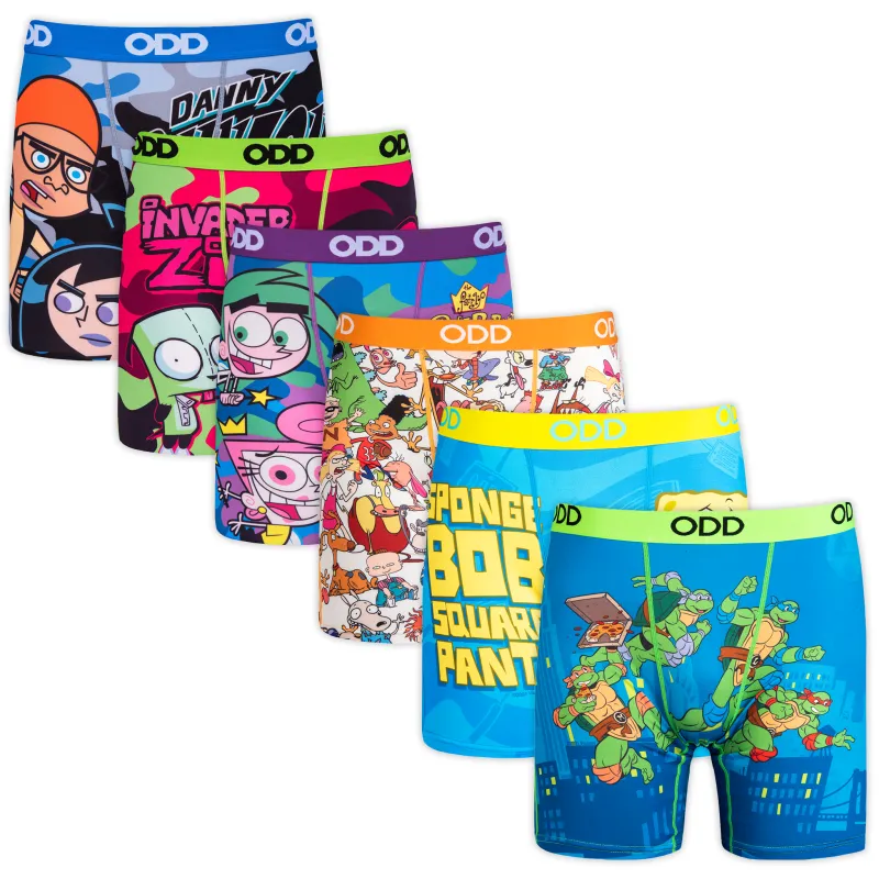 Cartoons Men's Boxer Brief 6-Pack sold by Odd Sox