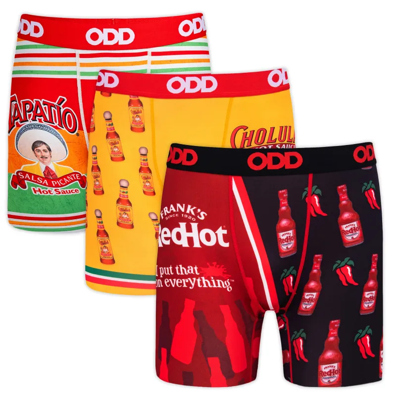 Hot Sauce Men's Boxer Brief 3-Pack made by Odd Sox