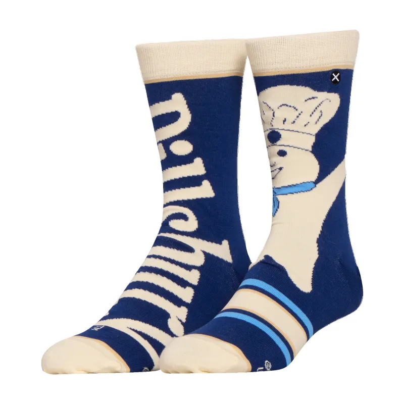 Pillsbury Split Men's Crew Socks sold by Odd Sox