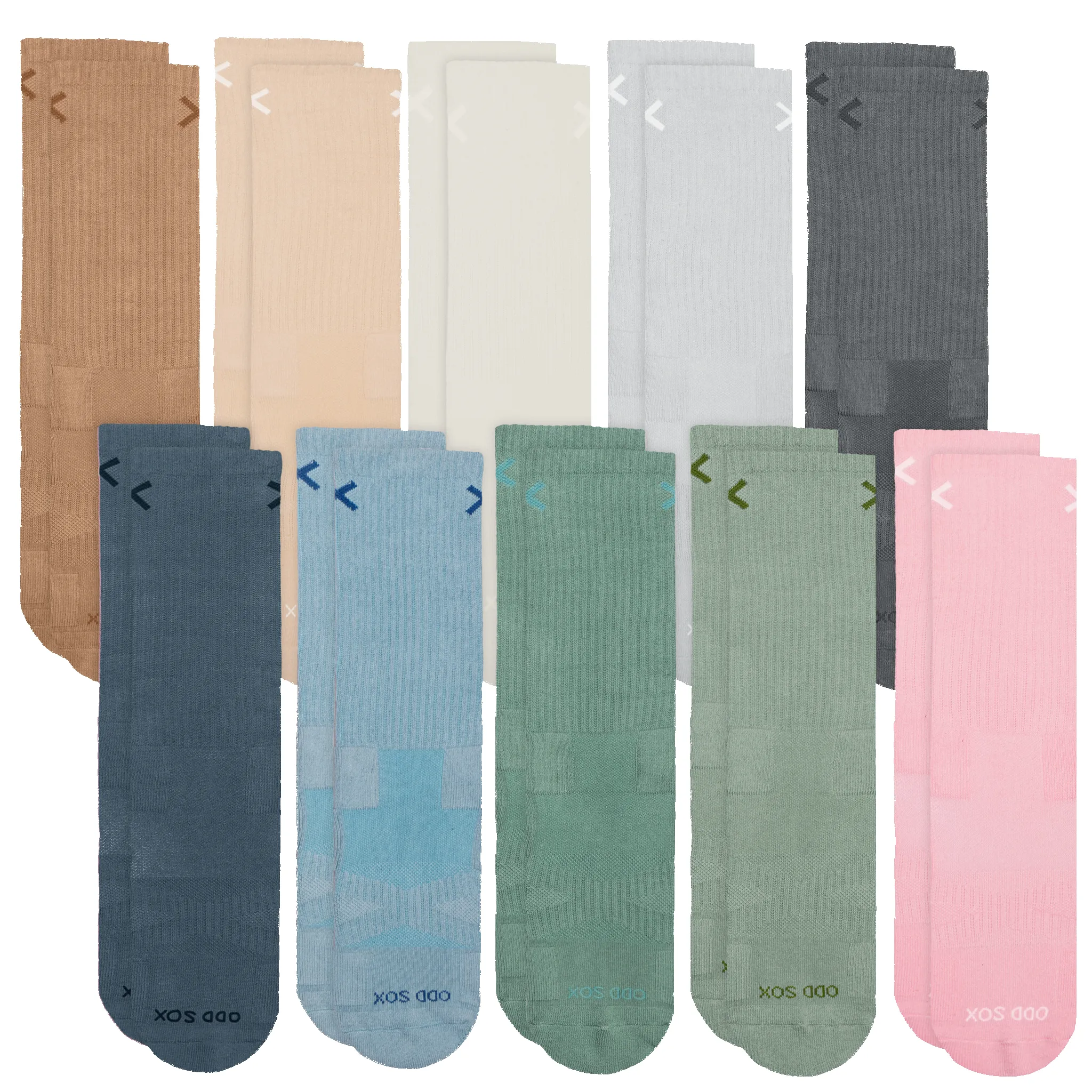 Basix Men's Crew Socks - 10-Pack sold by Odd Sox