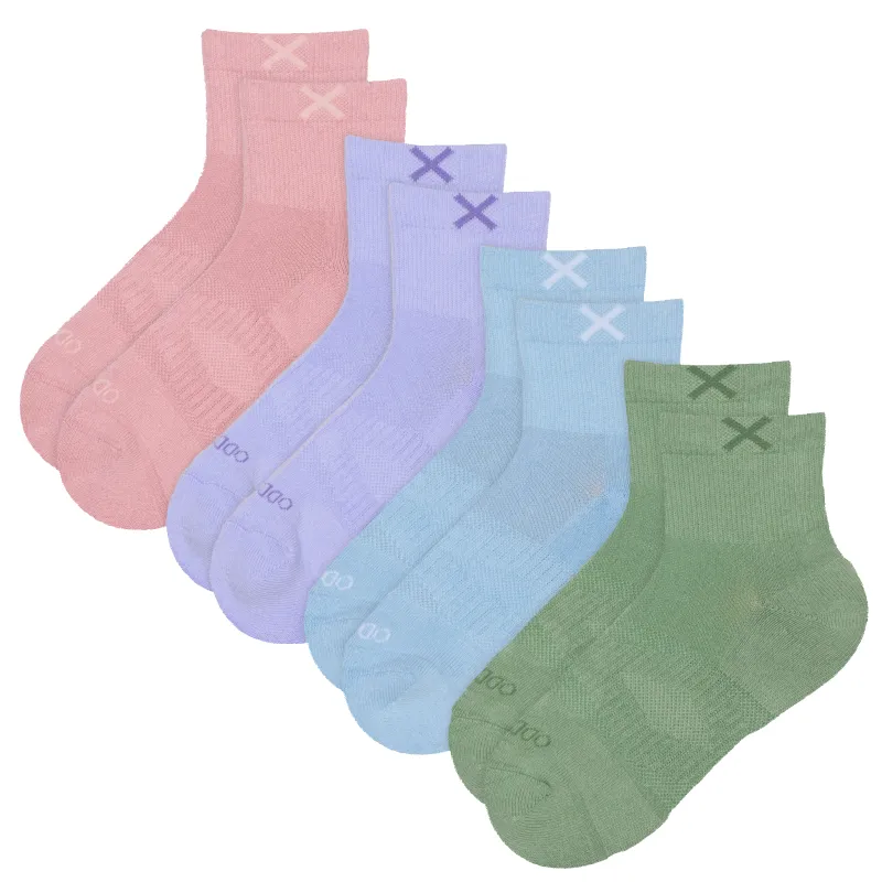 Basix Women's Everyday Quarter Socks — 4-Pack made by Odd Sox