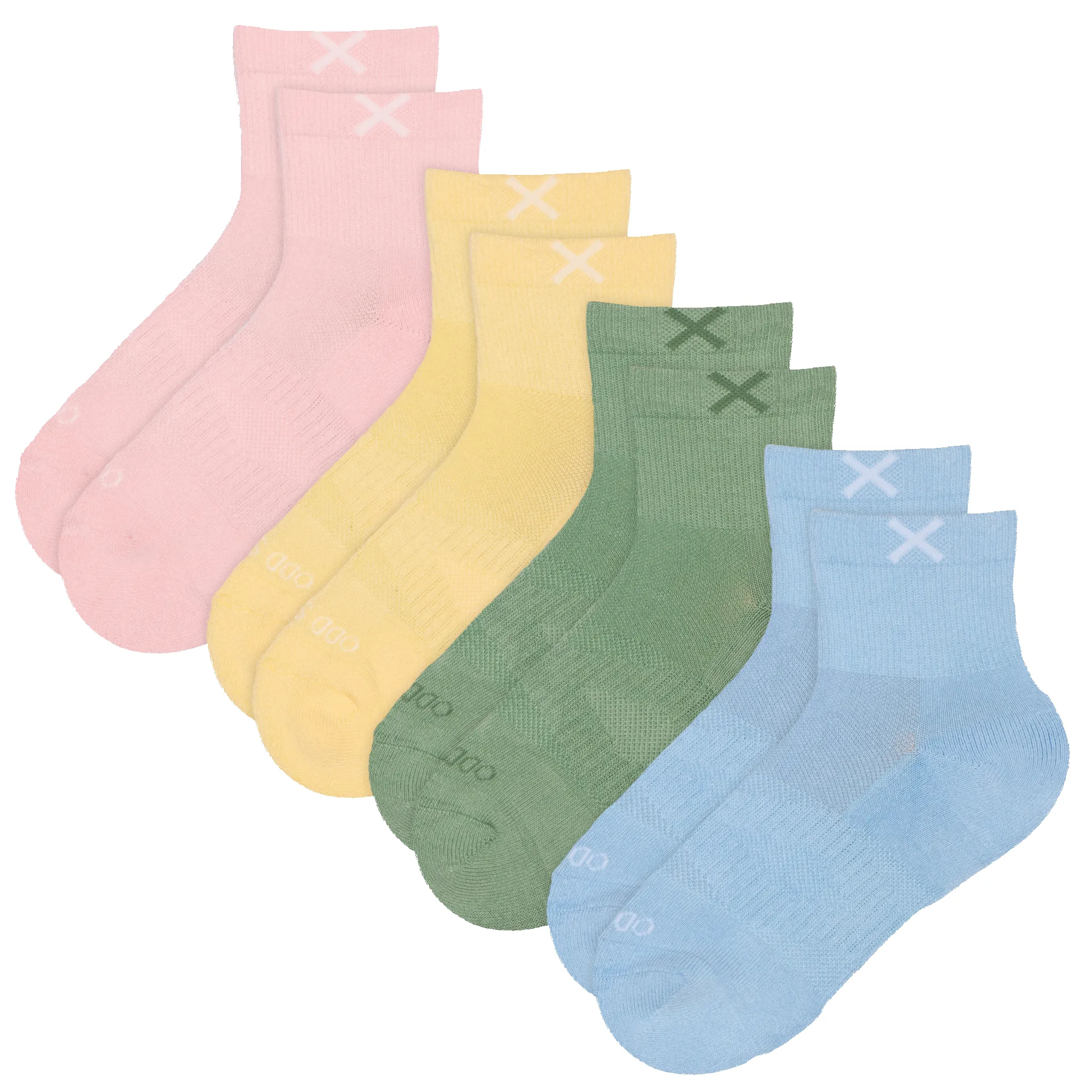 Basix Women's Everyday Quarter Socks — 4-Pack sold by Odd Sox product image thumbnail 2