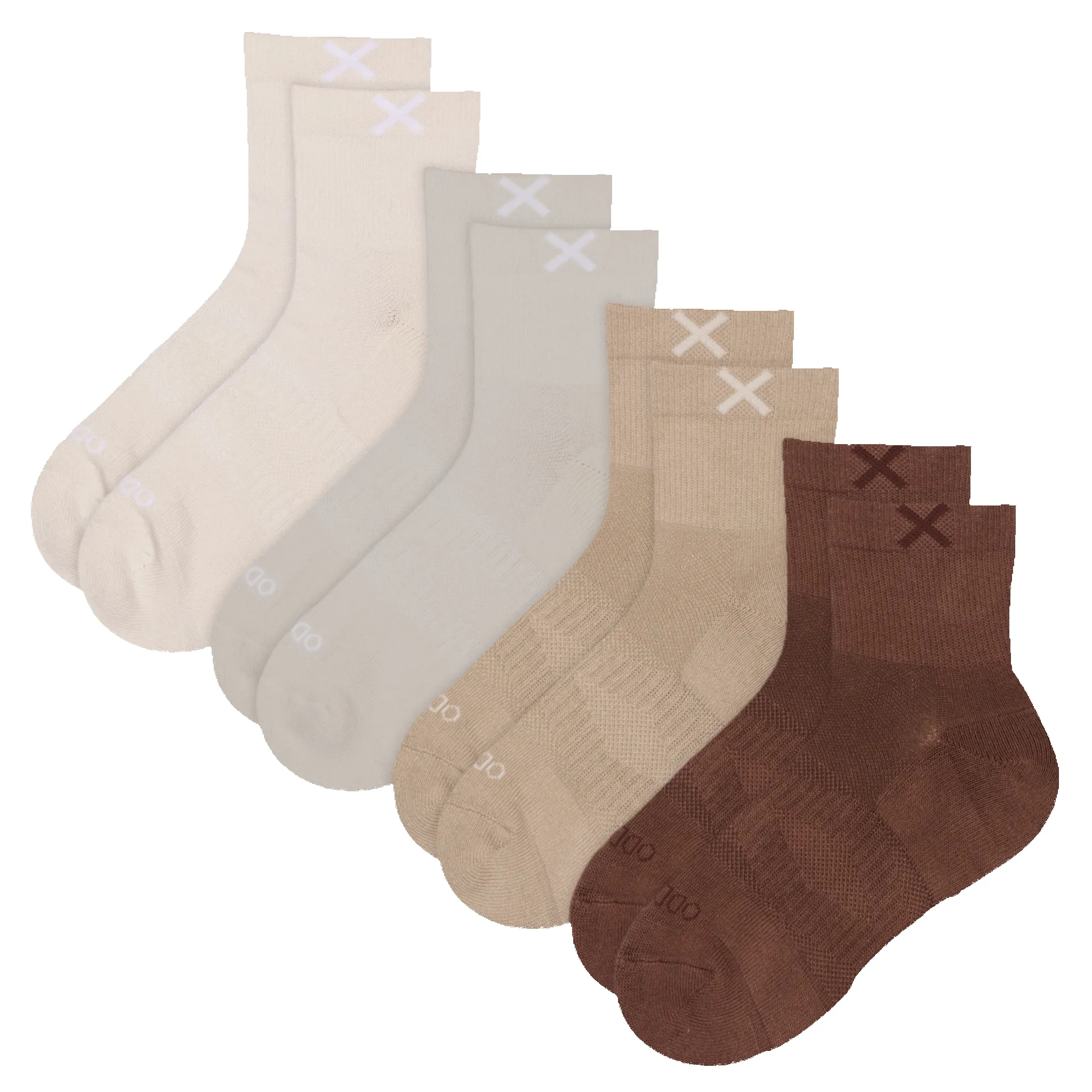 Basix Women's Everyday Quarter Socks — 4-Pack sold by Odd Sox product image thumbnail 3