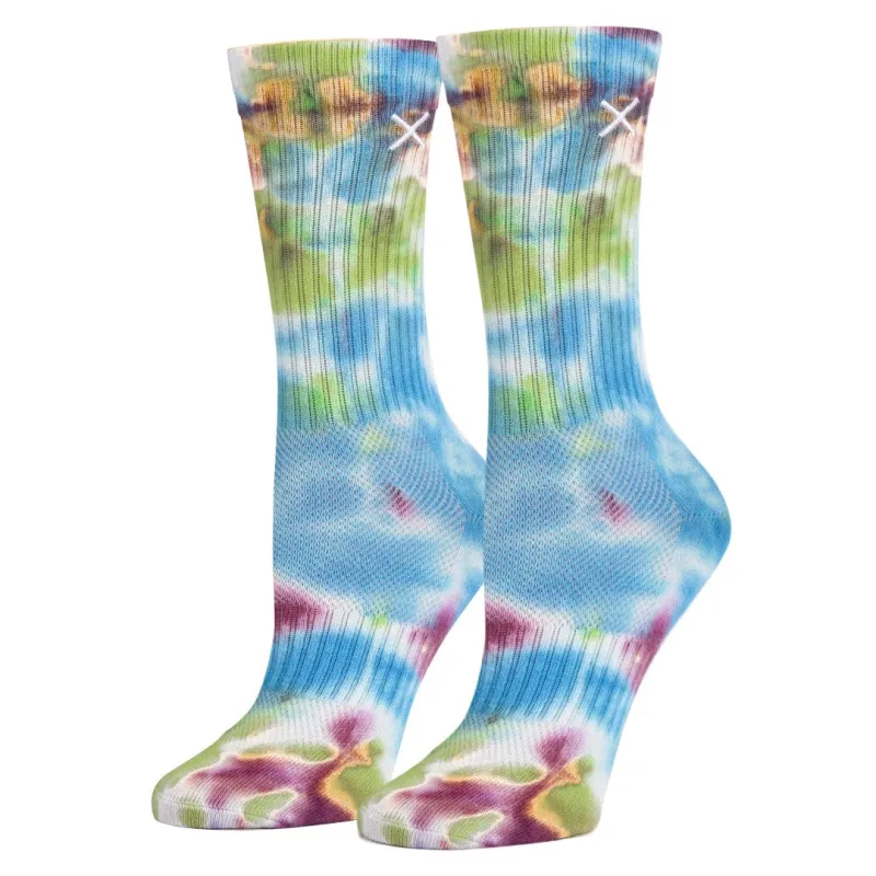 Basix Tie Dye Dreamy Men's Crew Socks sold by Odd Sox