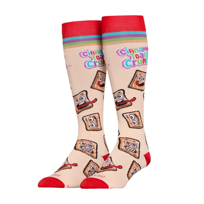 Cinnamon Toast Crunch Compression Socks made by Odd Sox
