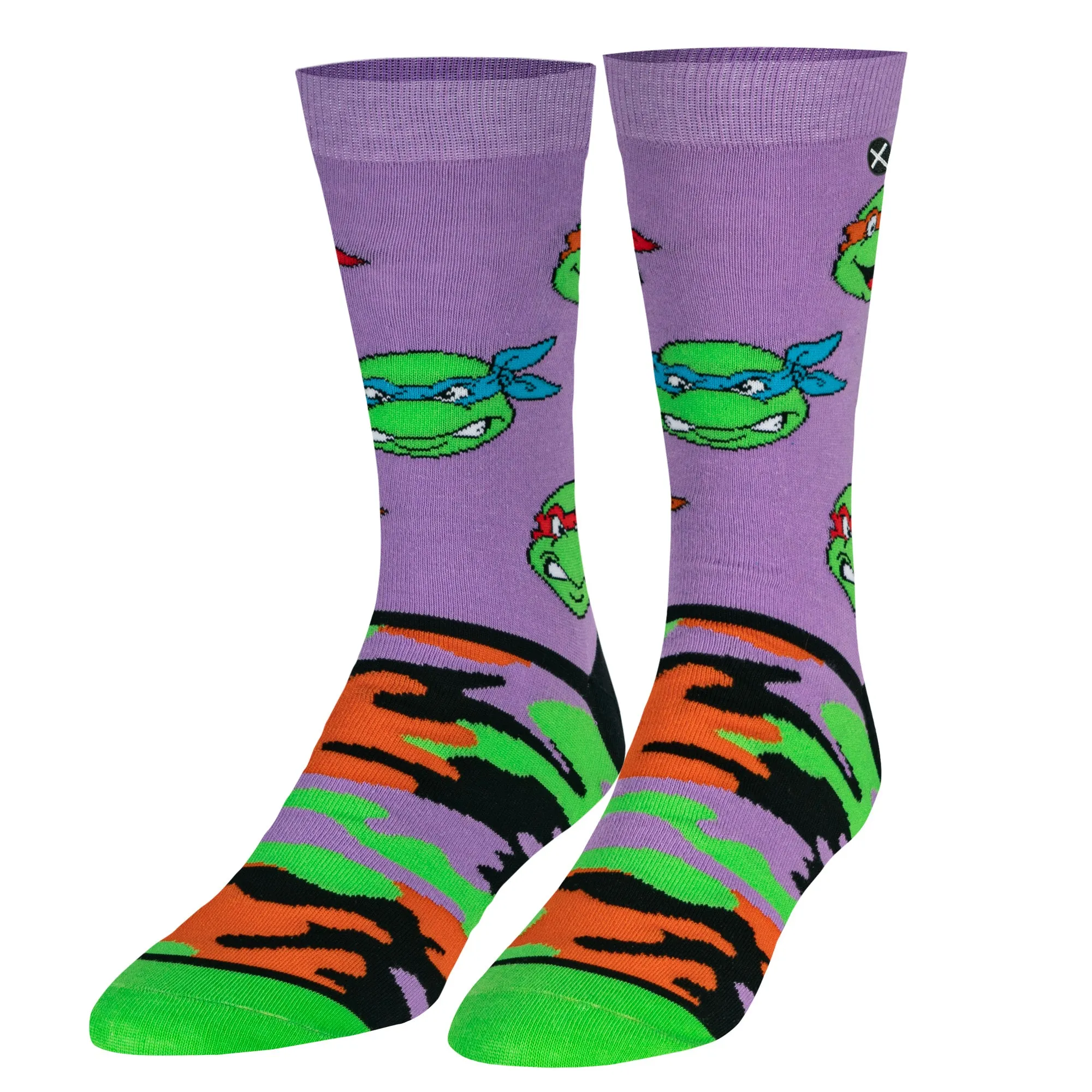TMNT Turtle Camo Men's Crew Socks sold by Odd Sox