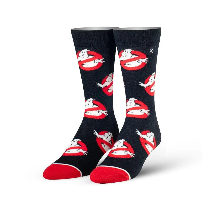 Ghostbusters Logos Men's Crew Socks made by Odd Sox