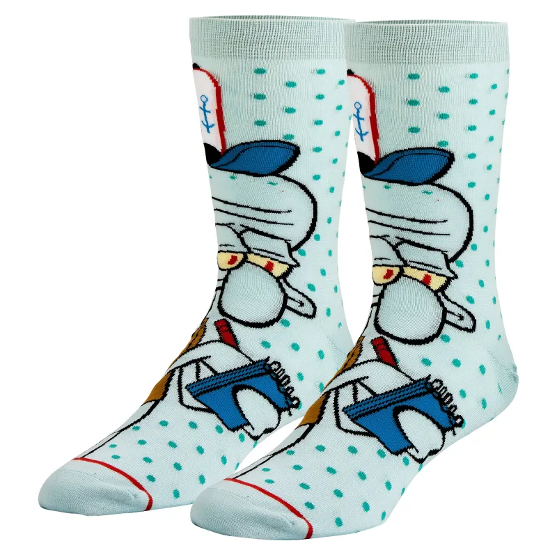 Squidward Men's Crew Socks sold by Odd Sox