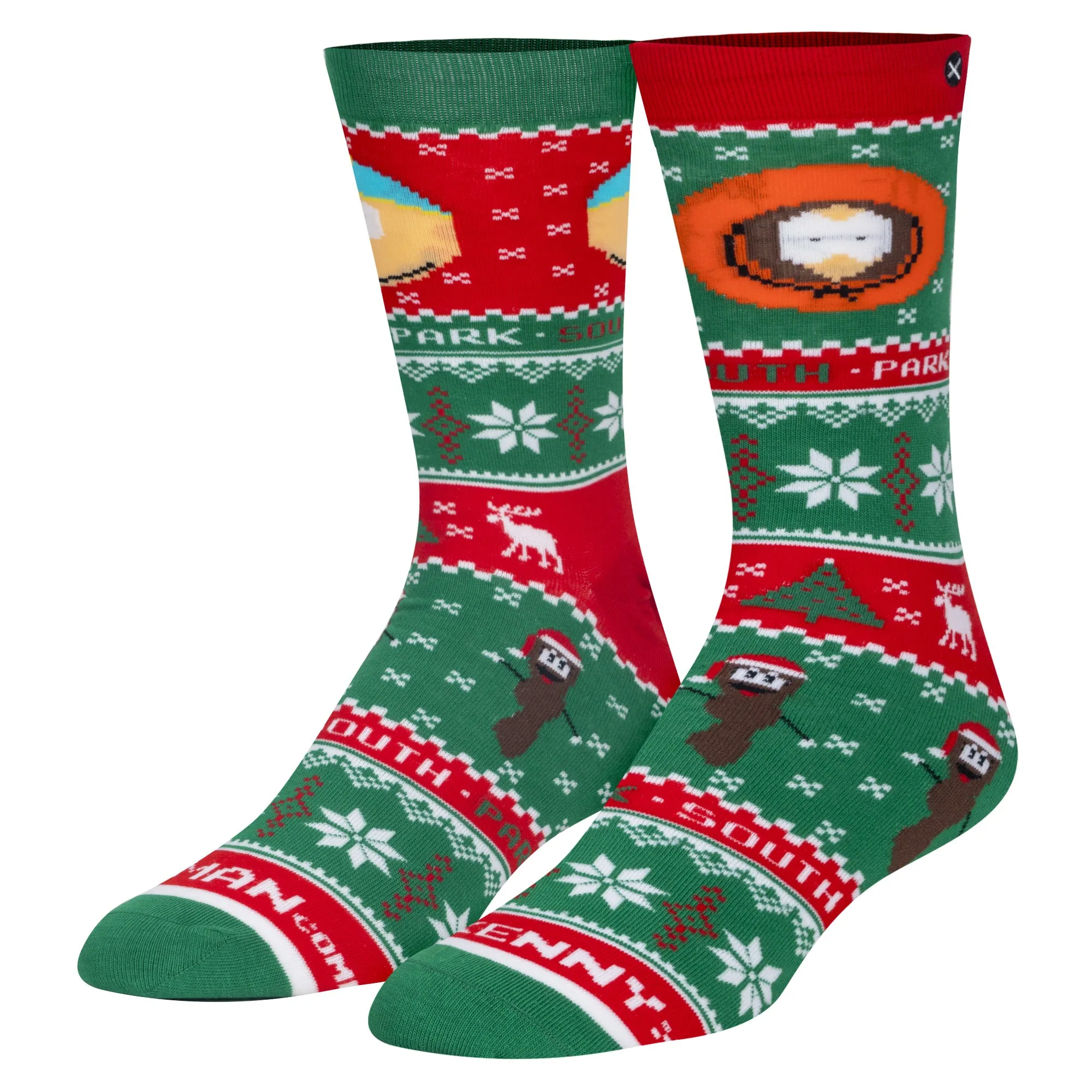 Cartman & Kenny Sweater Men's Crew Socks sold by Odd Sox