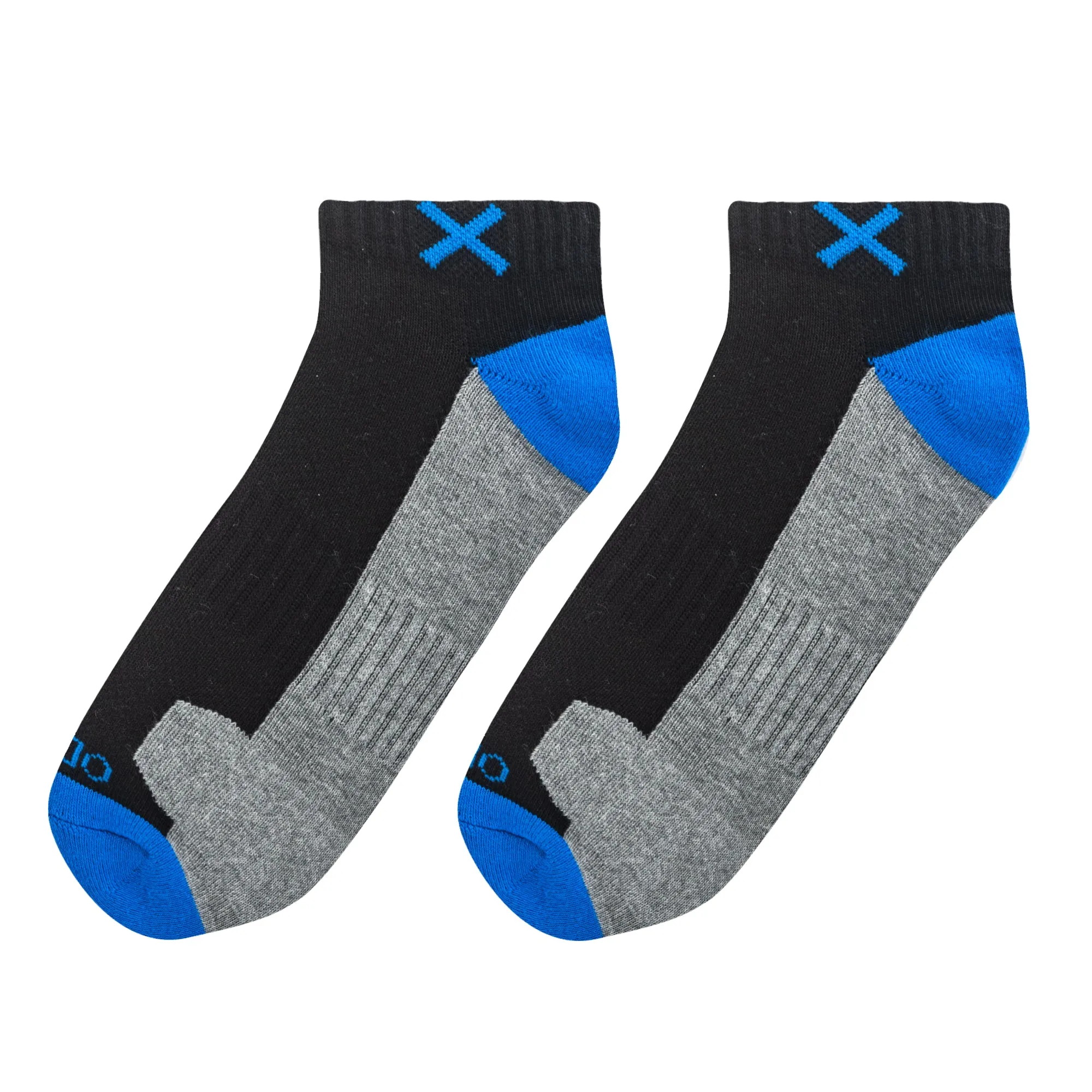 Basix Men Ankle 3 Block Staple Royal Black Heather sold by Odd Sox product image thumbnail 5