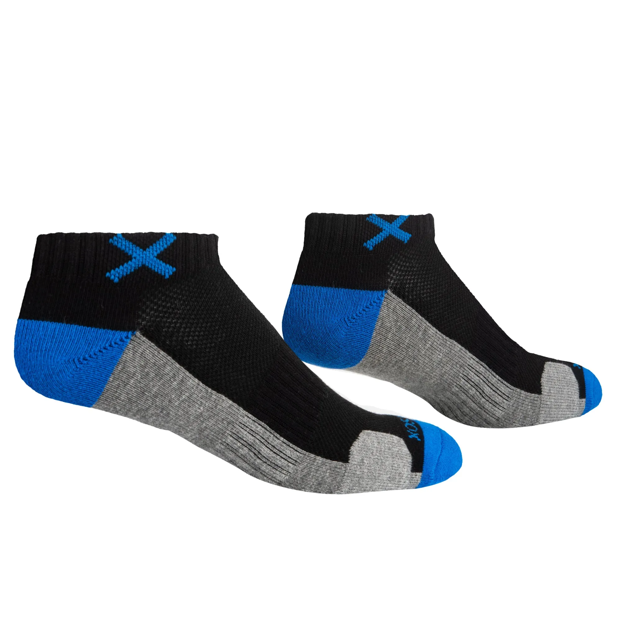 Basix Men Ankle 3 Block Staple Royal Black Heather sold by Odd Sox product image thumbnail 3