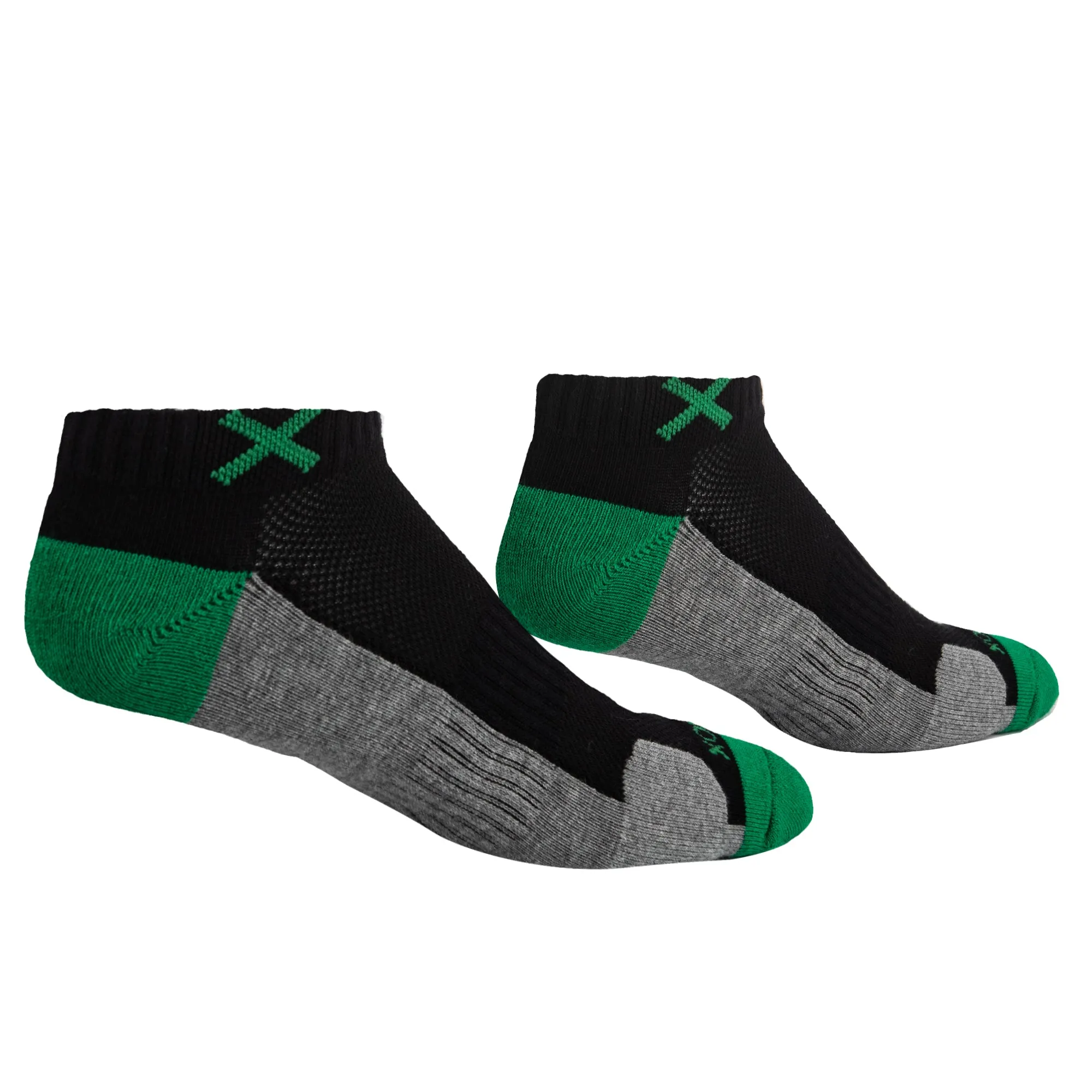Basix Men Ankle 3 Block Staple Green Black Heather sold by Odd Sox product image thumbnail 3