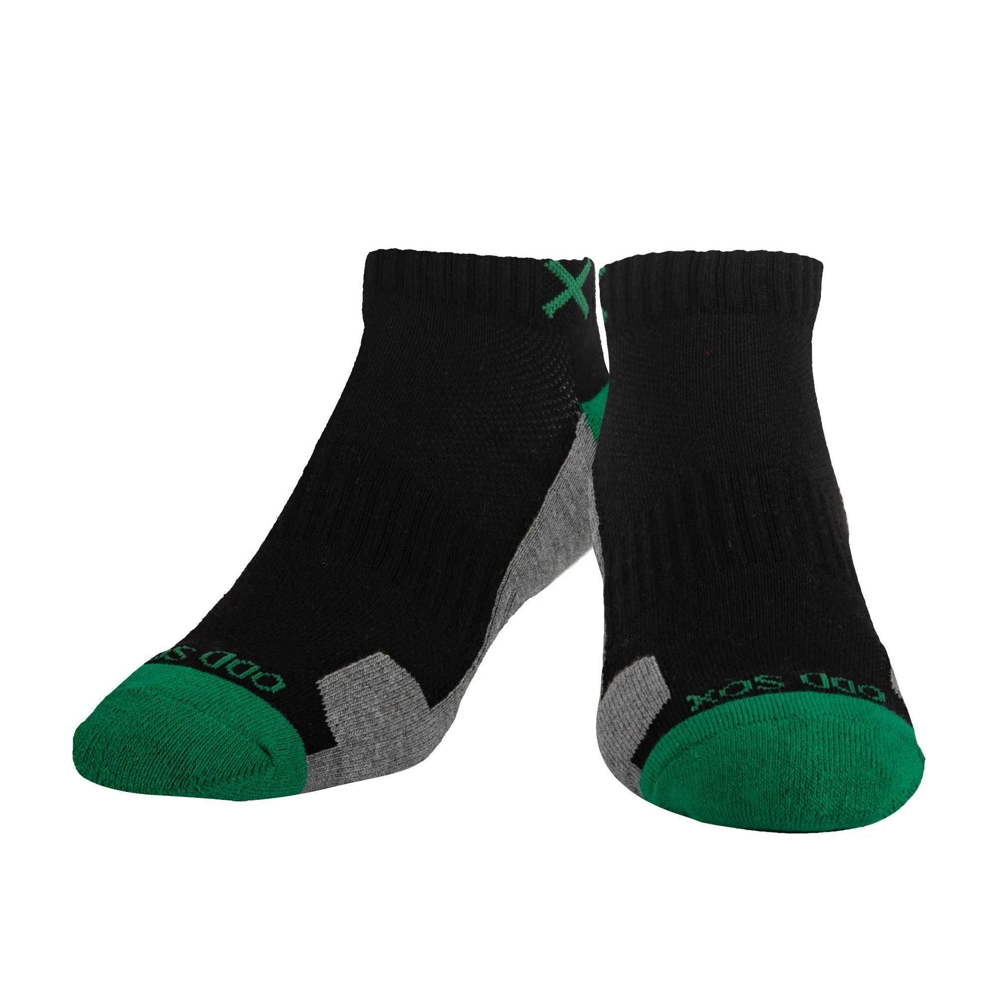 Basix Men Ankle 3 Block Staple Green Black Heather sold by Odd Sox product image thumbnail 2
