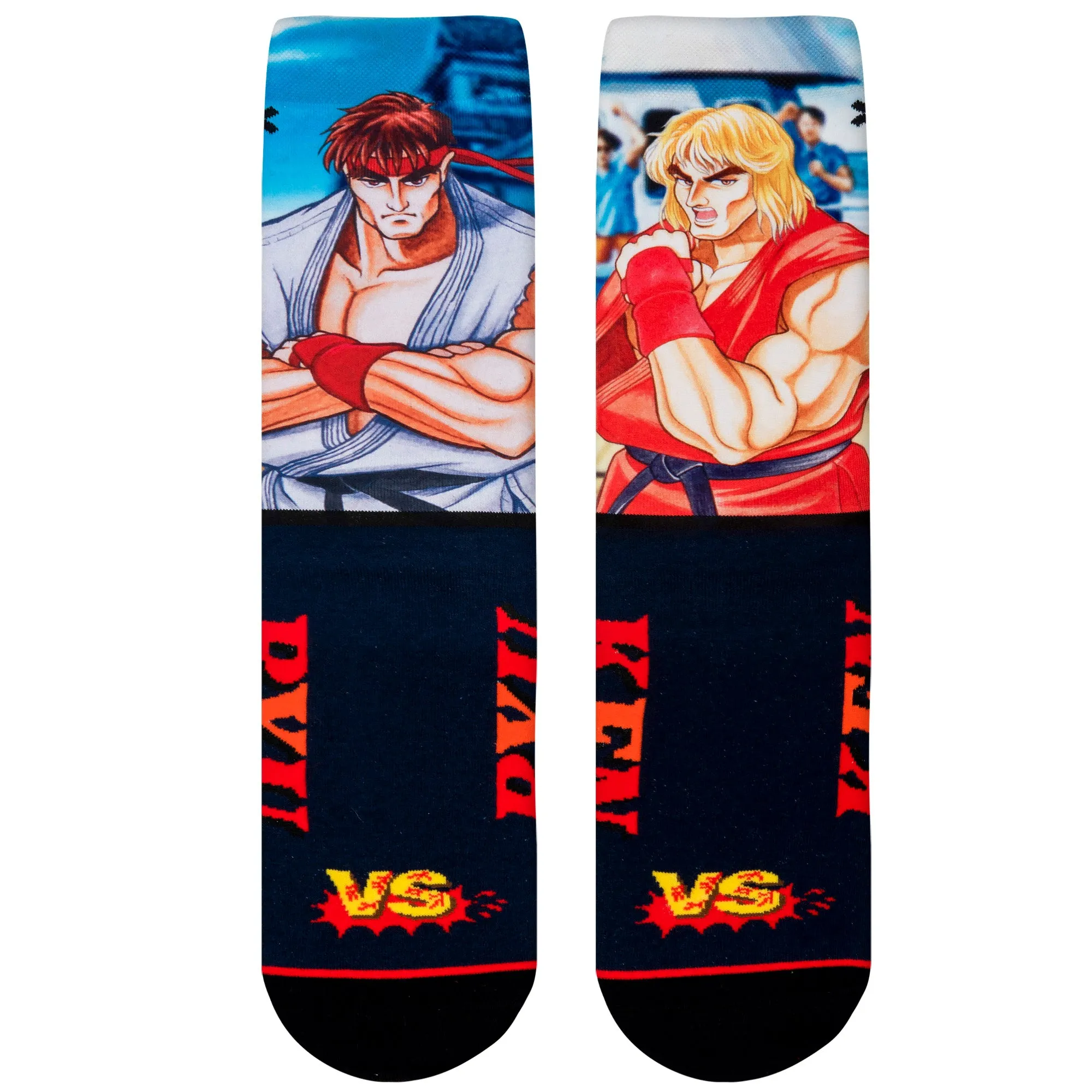 Ryu Vs Ken Men's Crew Socks sold by Odd Sox product image thumbnail 5