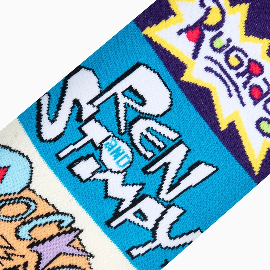 Nick 90s Mash Up Men's Crew Socks sold by Odd Sox product image thumbnail 4