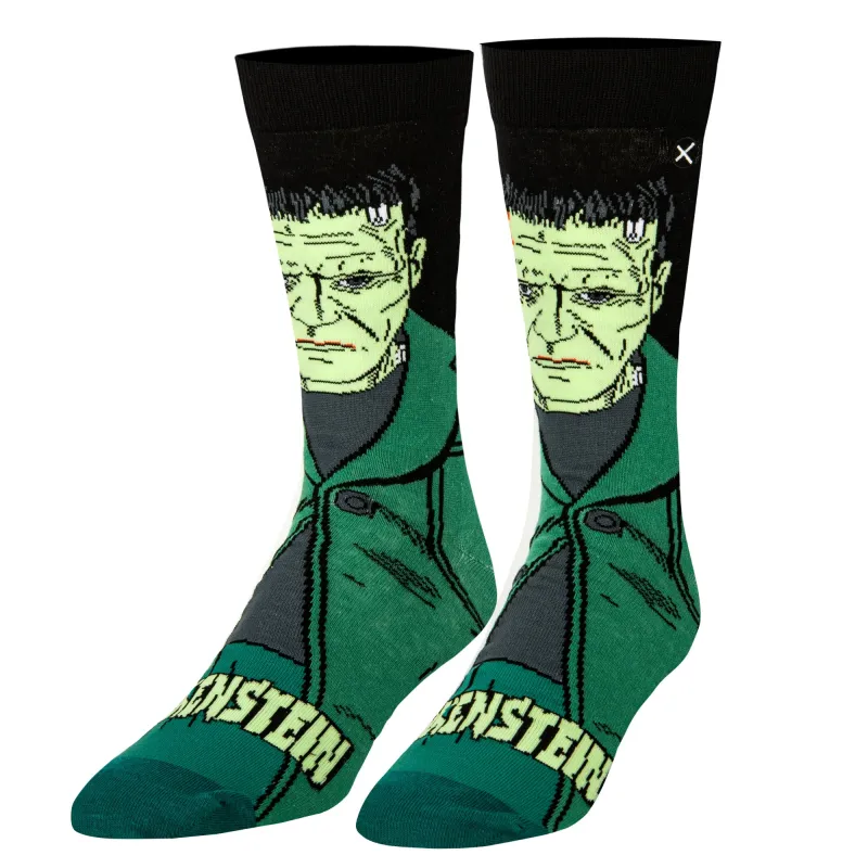 Frankenstein Men's Crew Socks made by Odd Sox