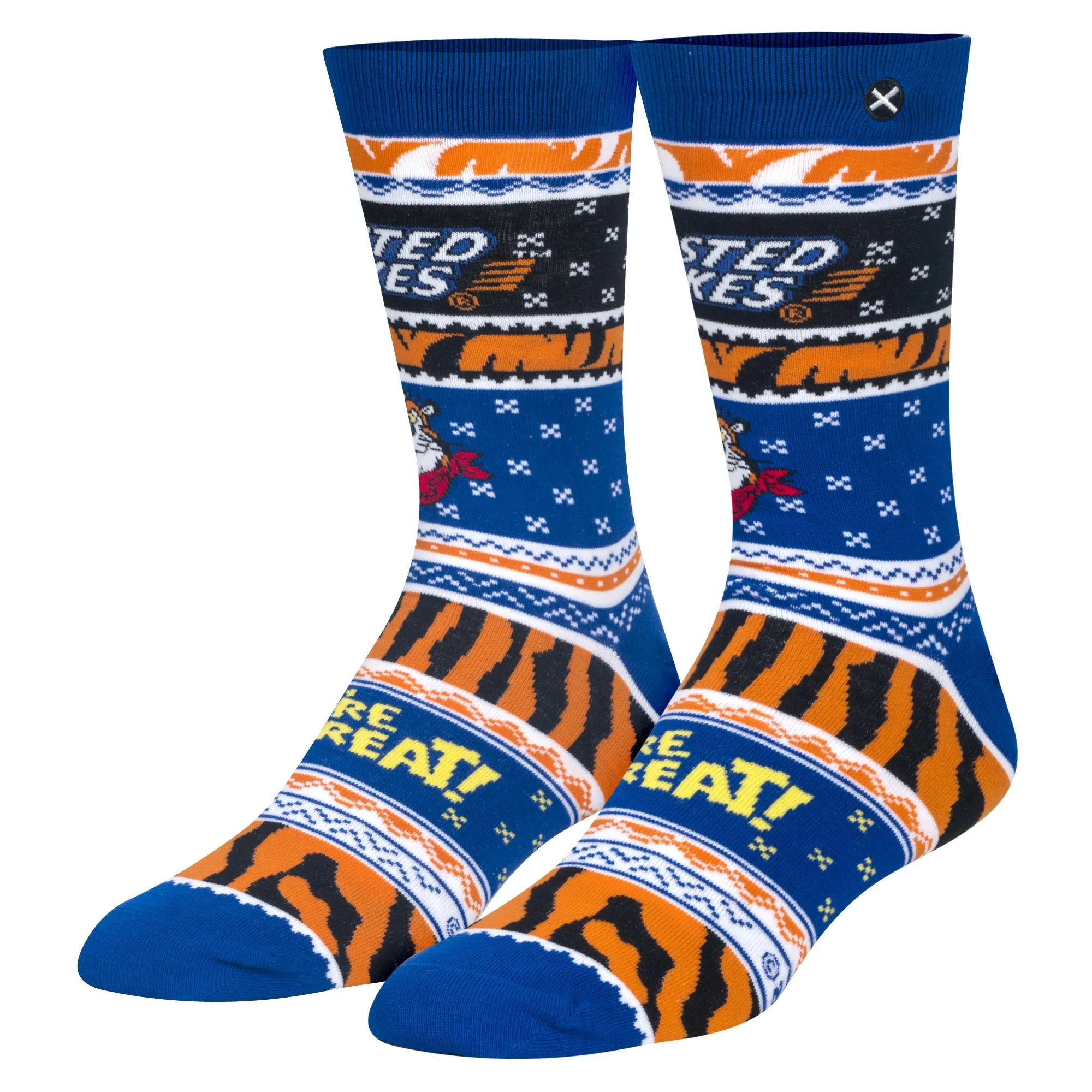 Frosted Flakes Sweater Men's Crew Socks sold by Odd Sox
