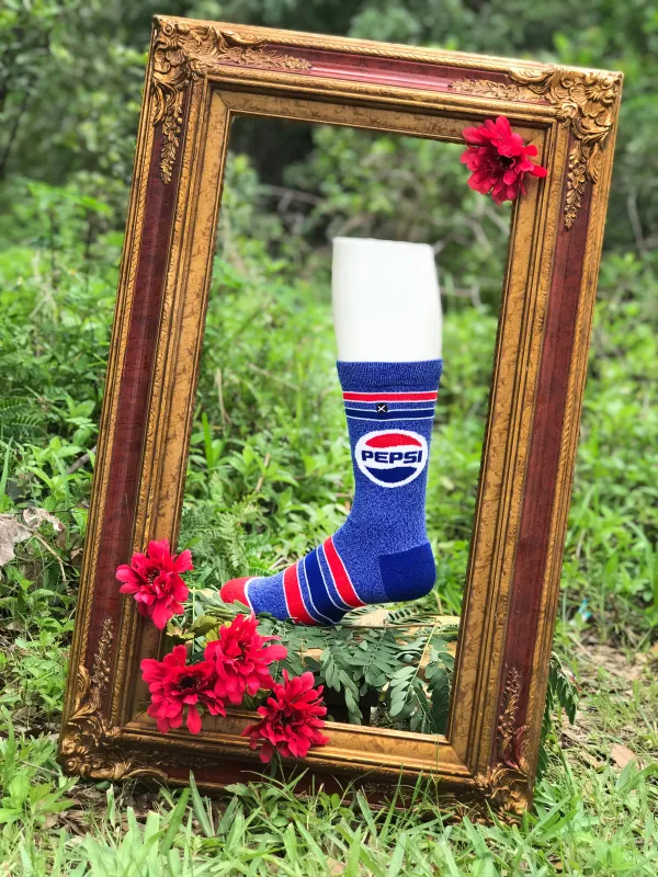 Pepsi Men's Crew Socks sold by Odd Sox