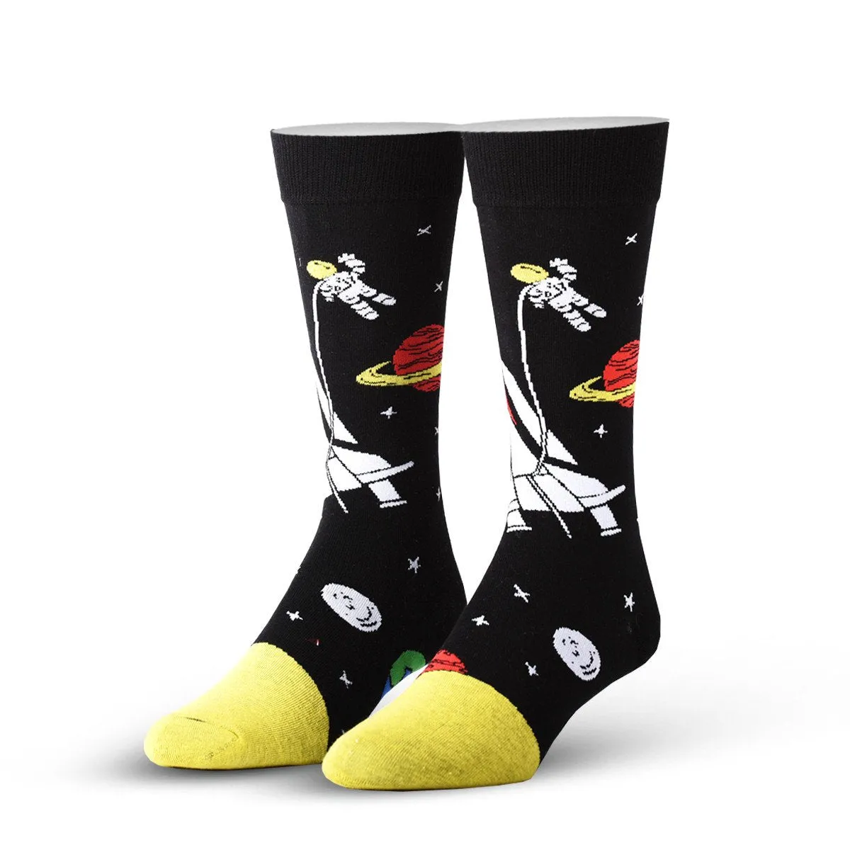 Space Men's Crew Socks sold by Odd Sox
