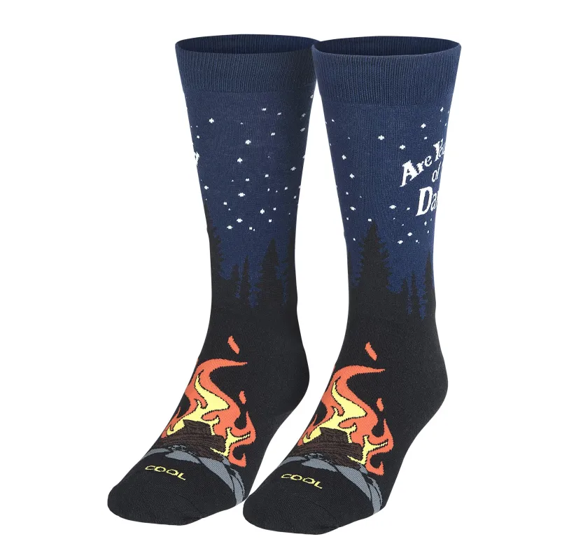 Are You Afraid of the Dark Men's Crew Socks made by Odd Sox