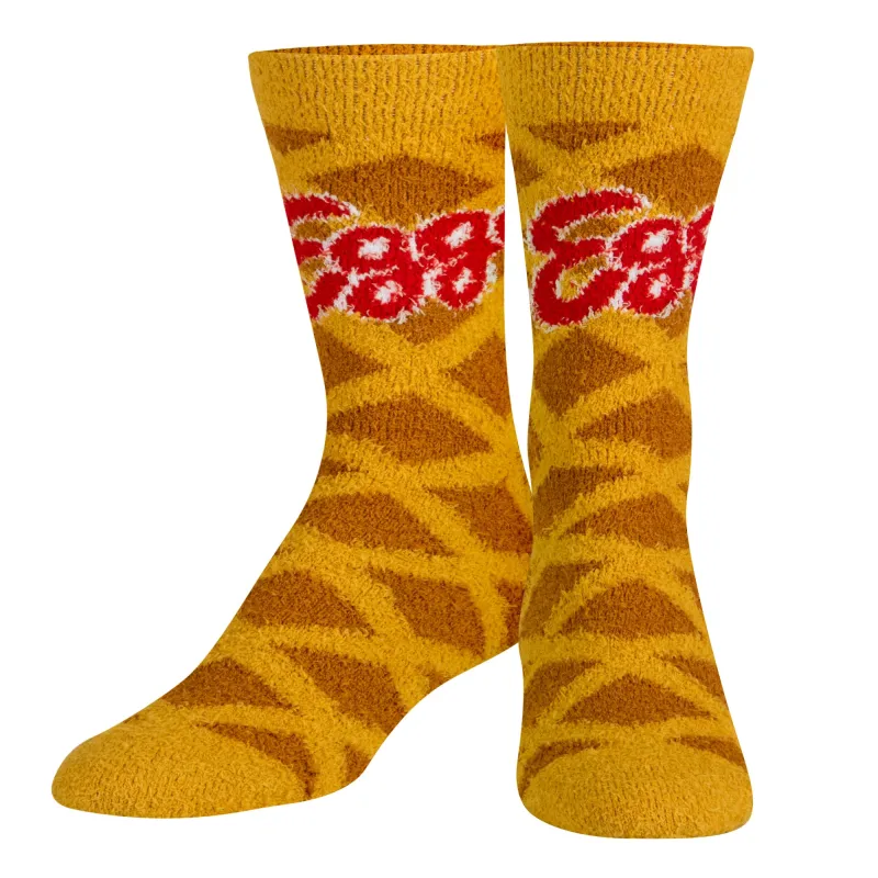 Eggo Waffles Fuzzy Women's Crew Socks made by Odd Sox