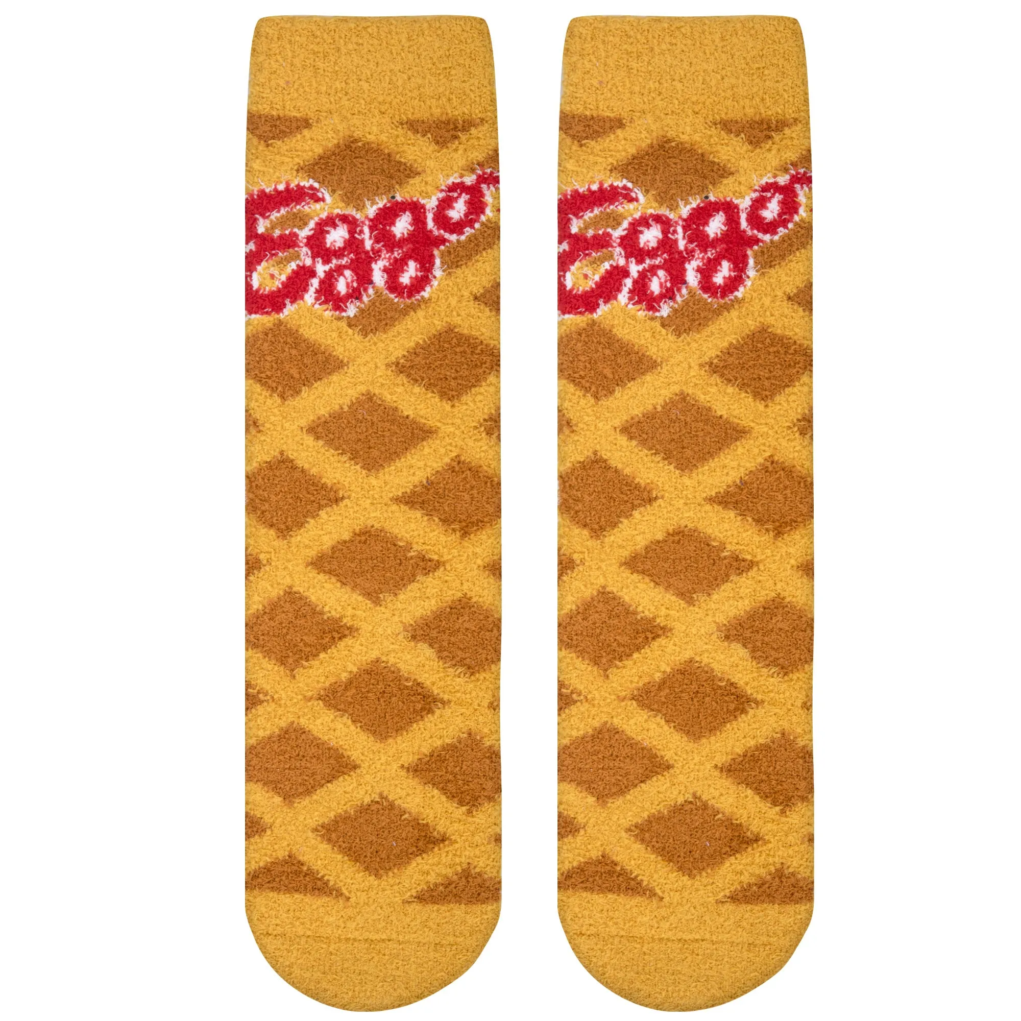Eggo Waffles Fuzzy Women's Crew Socks sold by Odd Sox product image thumbnail 5