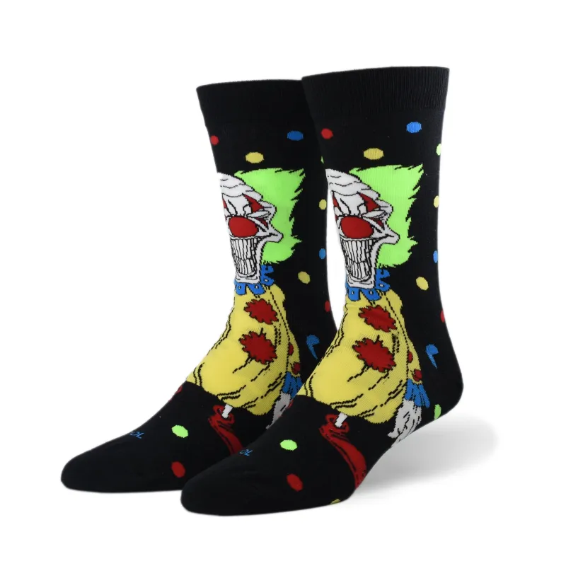 Killer Clown Men's Crew Socks made by Odd Sox