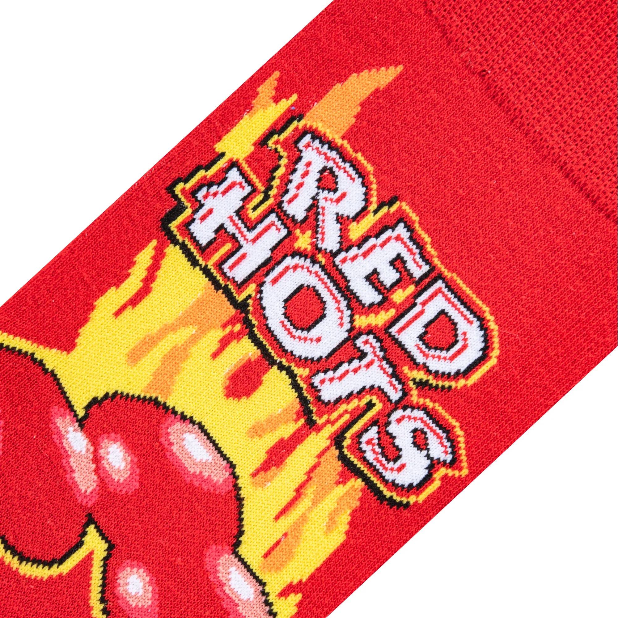 Red Hots Men's Crew Socks sold by Odd Sox product image thumbnail 4