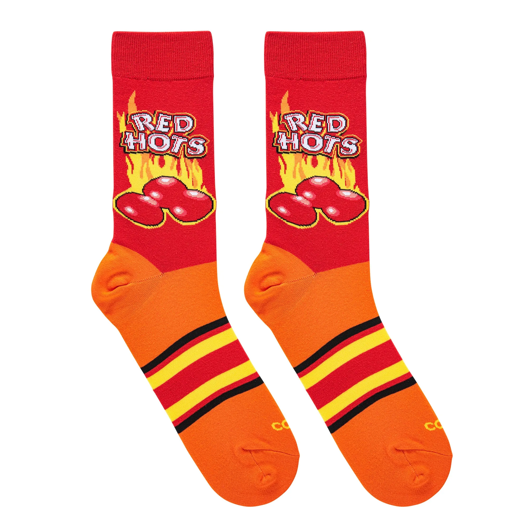 Red Hots Men's Crew Socks sold by Odd Sox product image thumbnail 5