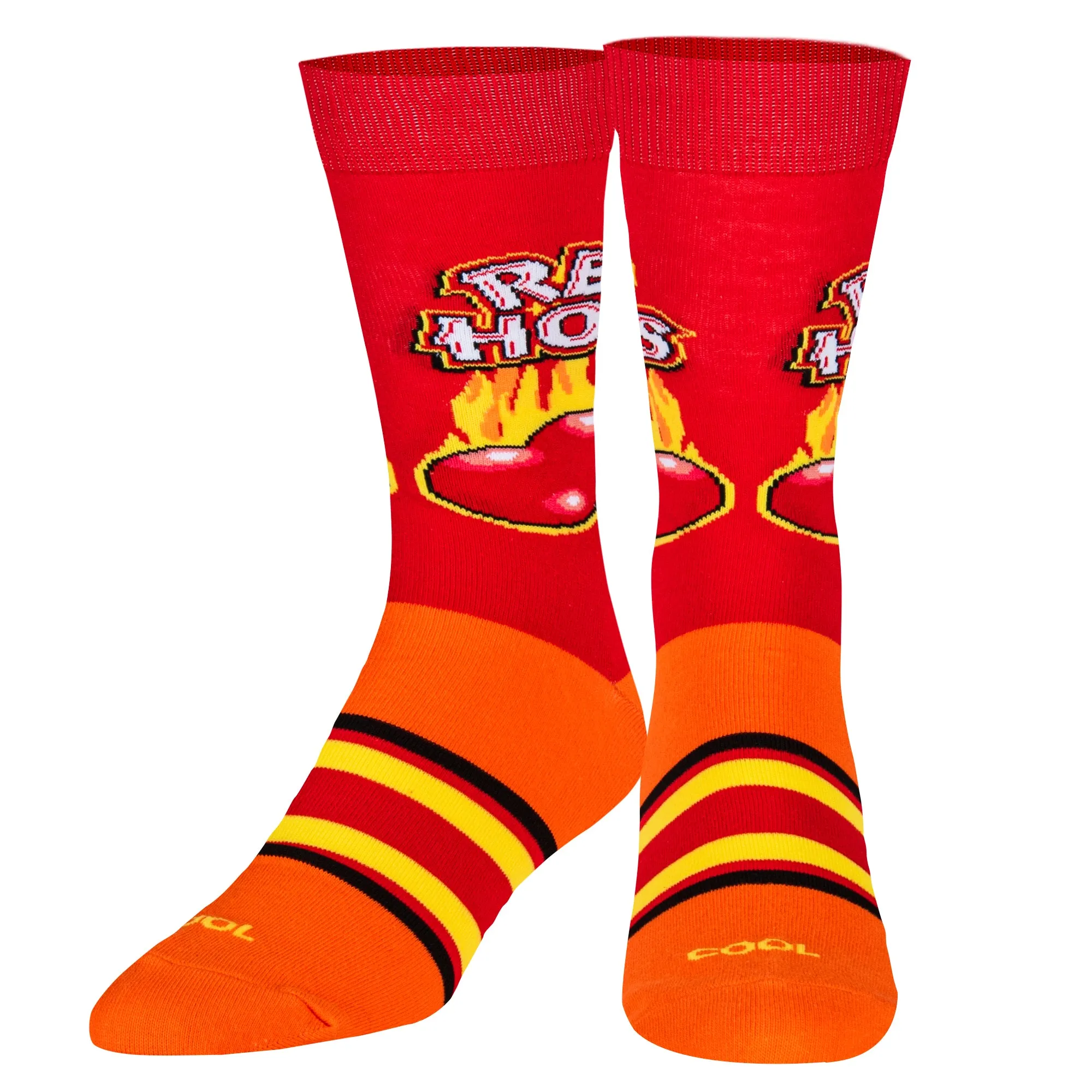 Red Hots Men's Crew Socks sold by Odd Sox product image thumbnail 2